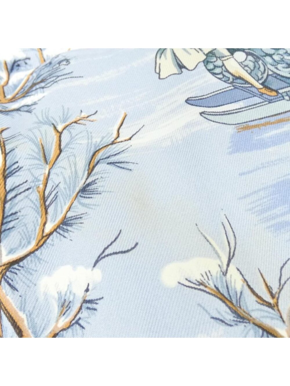 Hermes Traineaux Et Glissades Carre Scarf - Picture 4 of 5